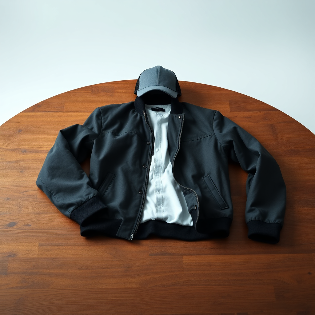 Apparel on table