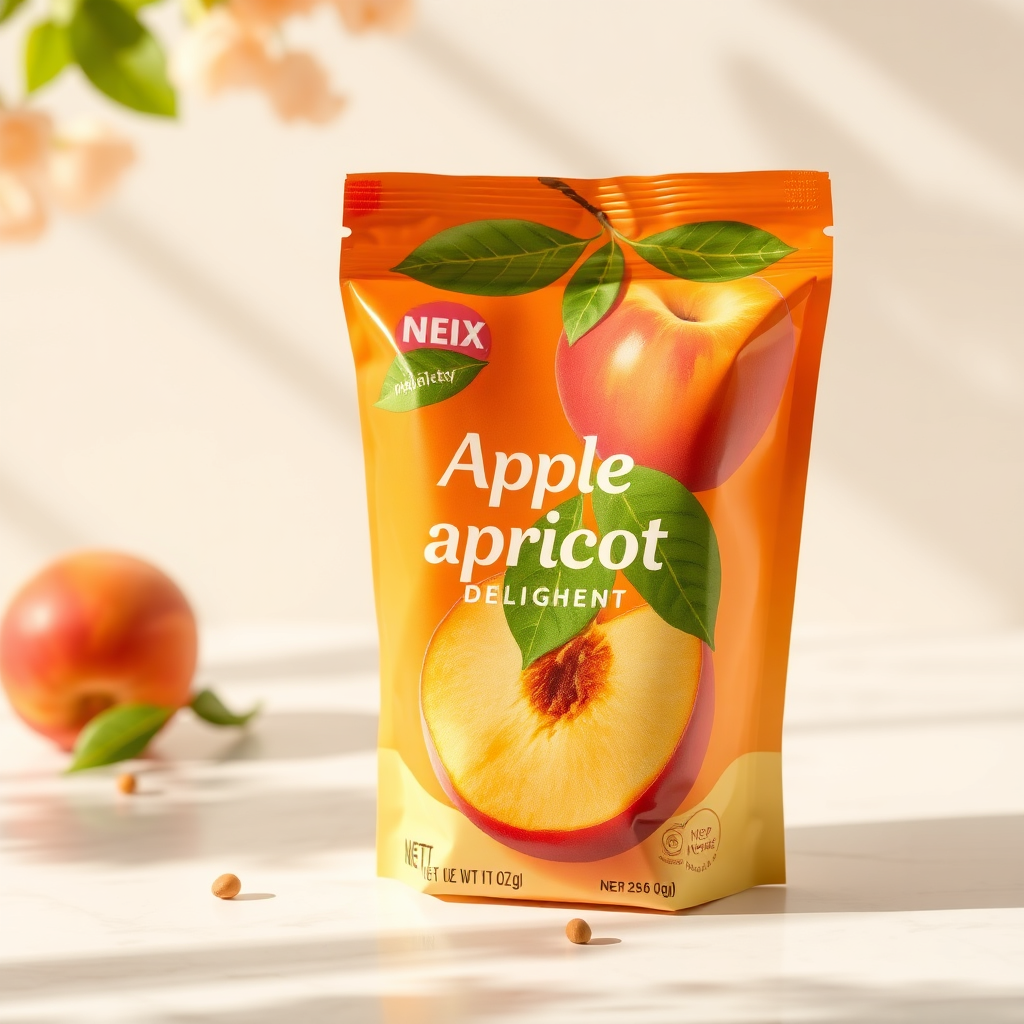 Apple Apricot Delight packaging