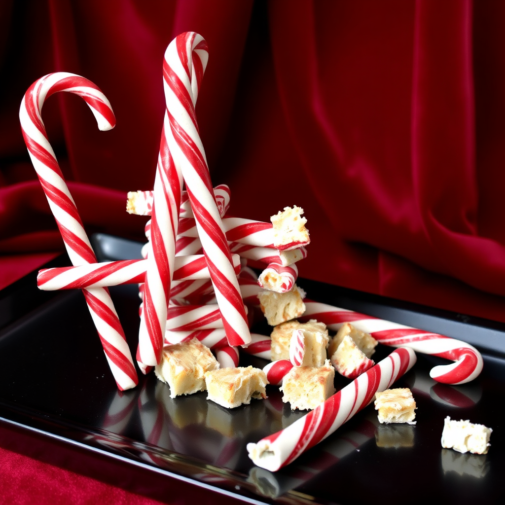 Candy cane pieces
