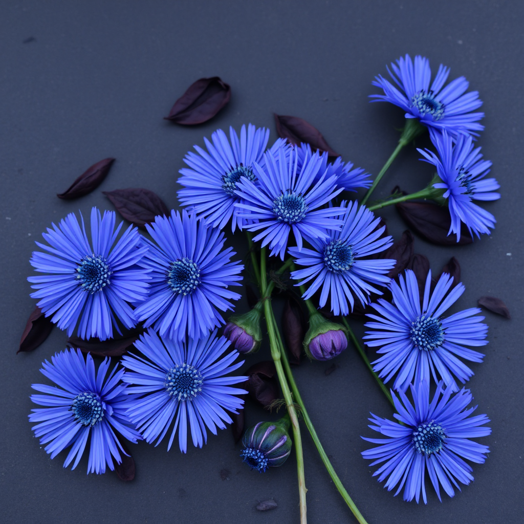 Blue cornflowers