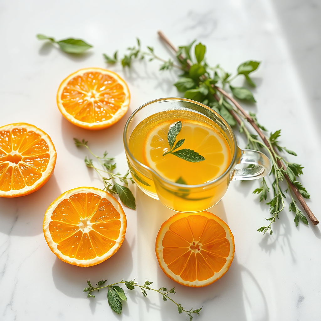 Citrus wellness tea