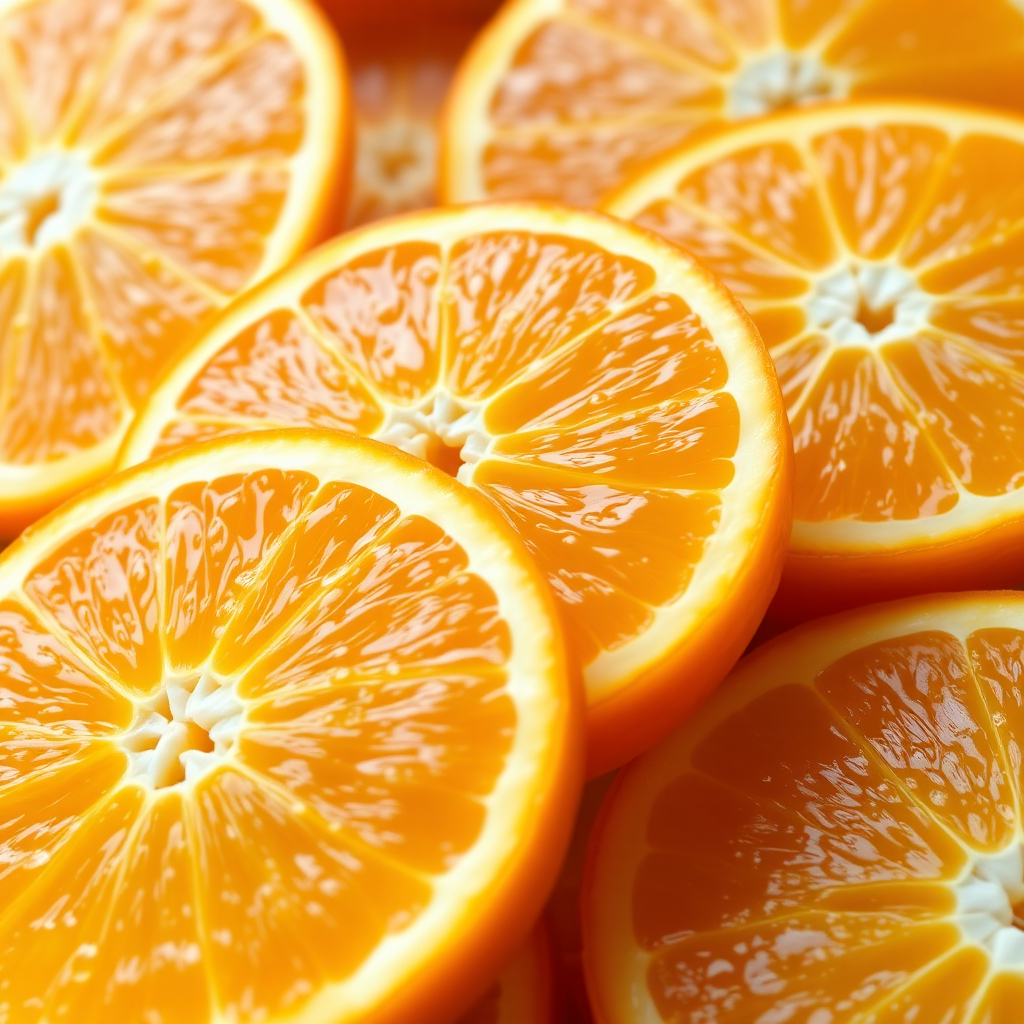 Bright orange slice