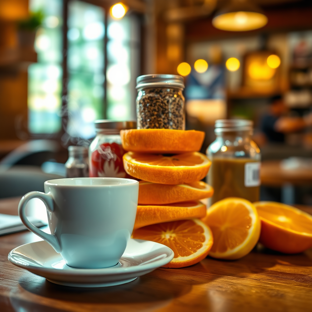 Orange slices and citrus tones