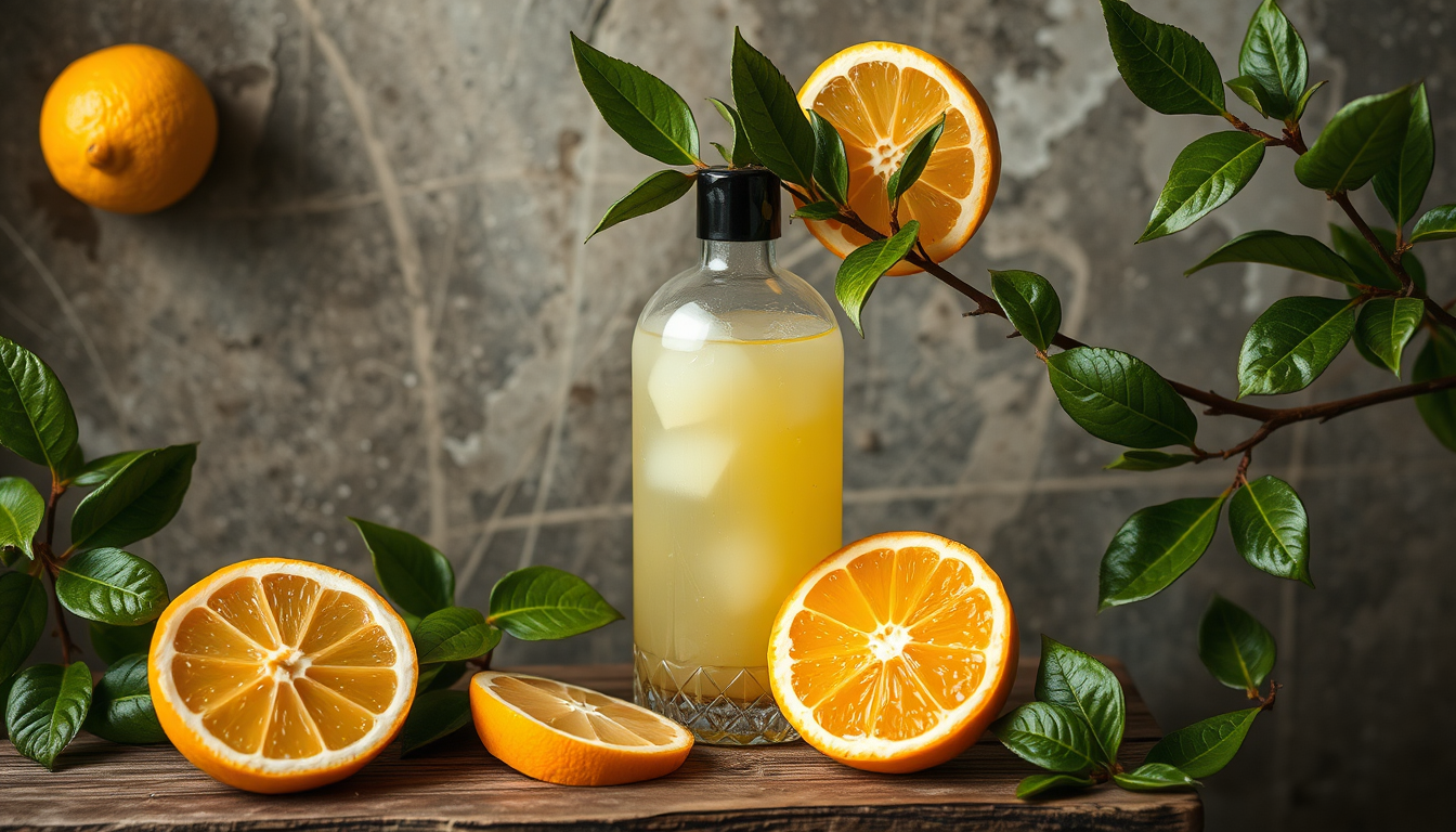 Citrus crème notes illustration