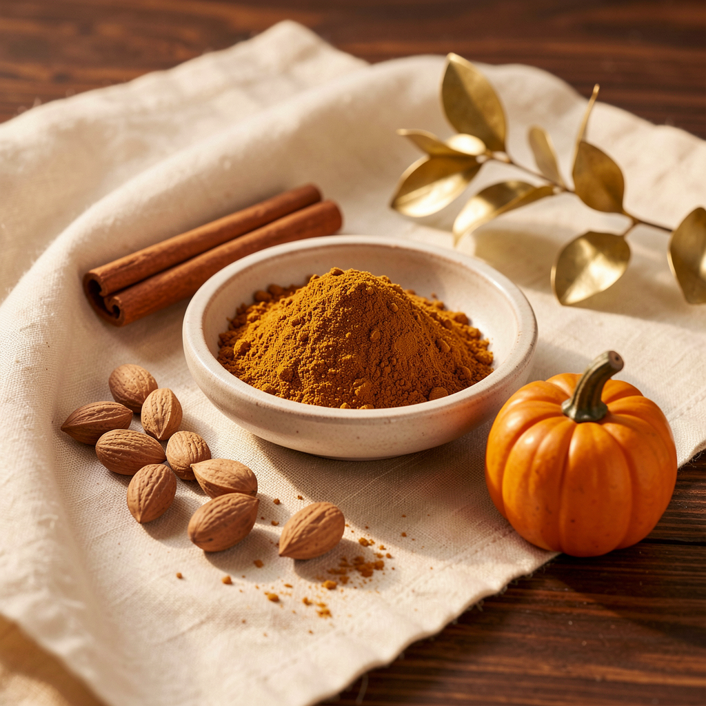 Pumpkin spice blend with cinnamon and nutmeg