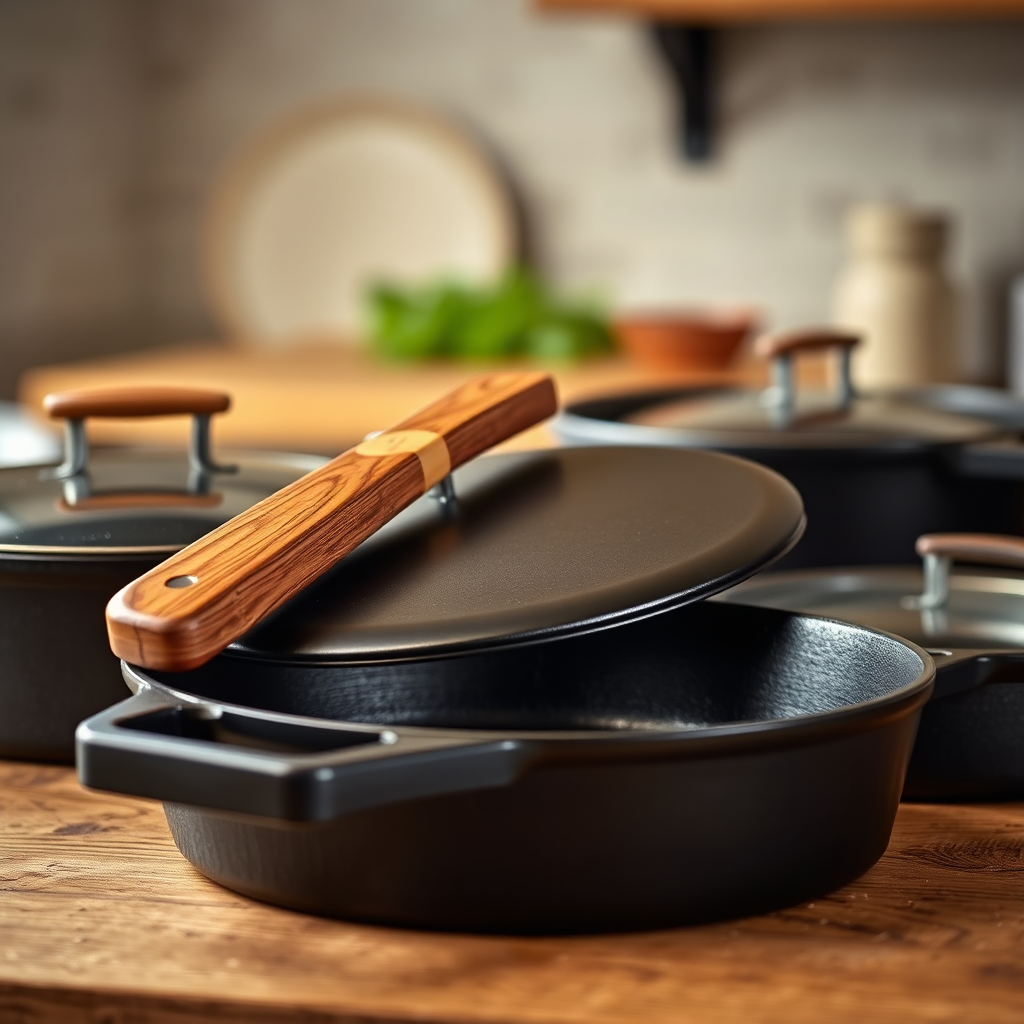 Premium cookware close-up