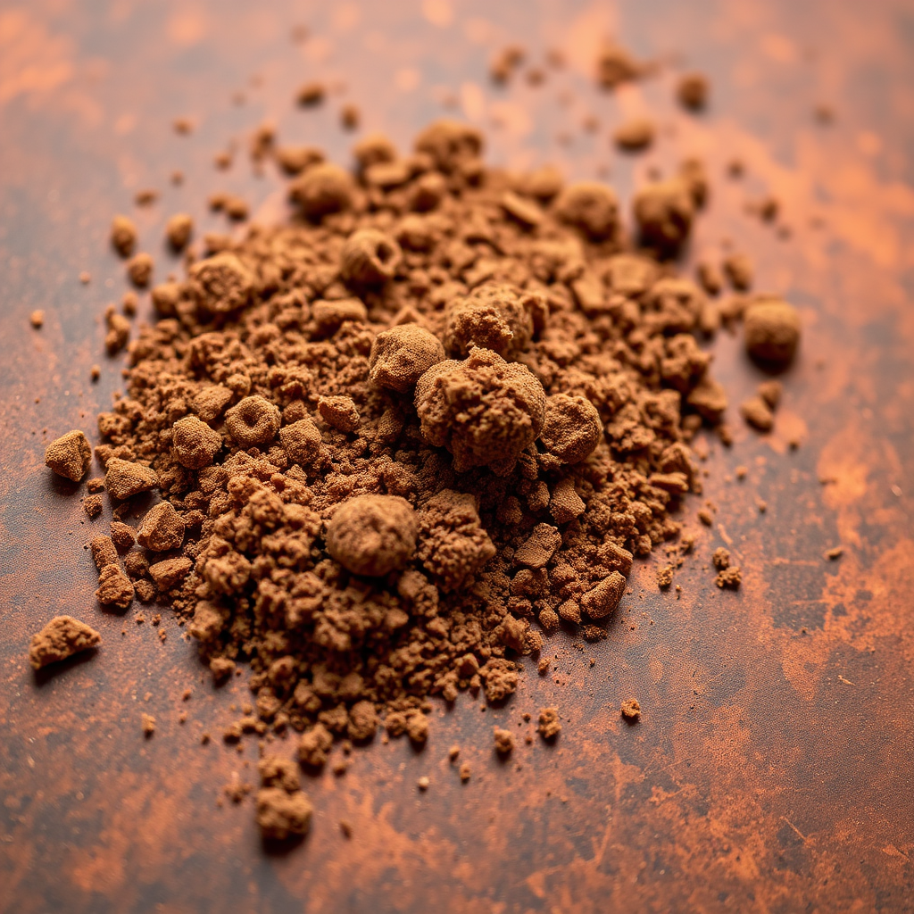 Cocoa dust garnish