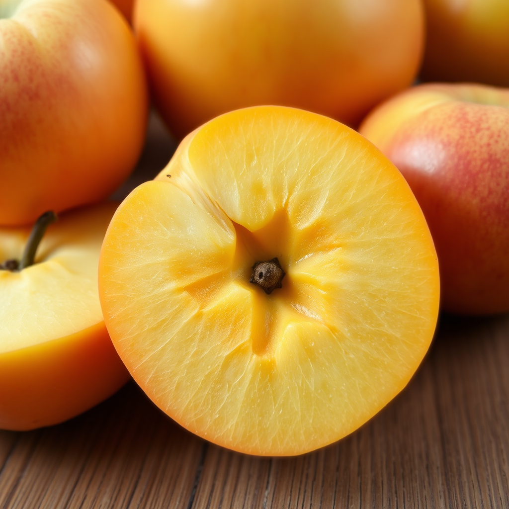 Apricot and apple textures