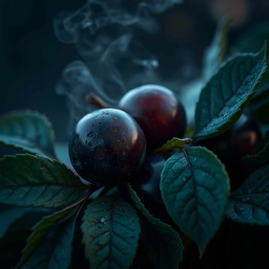 Dark plum imagery