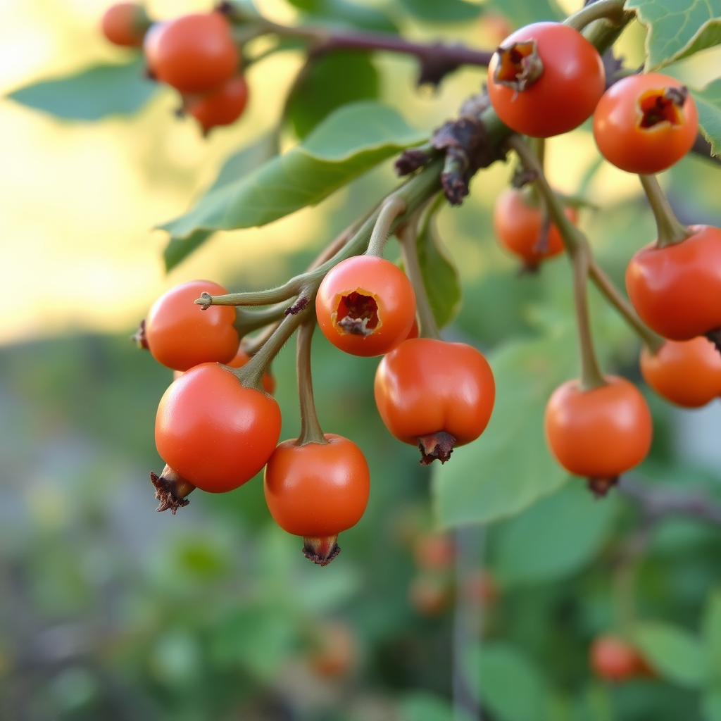 Close-up of dog rose hips
