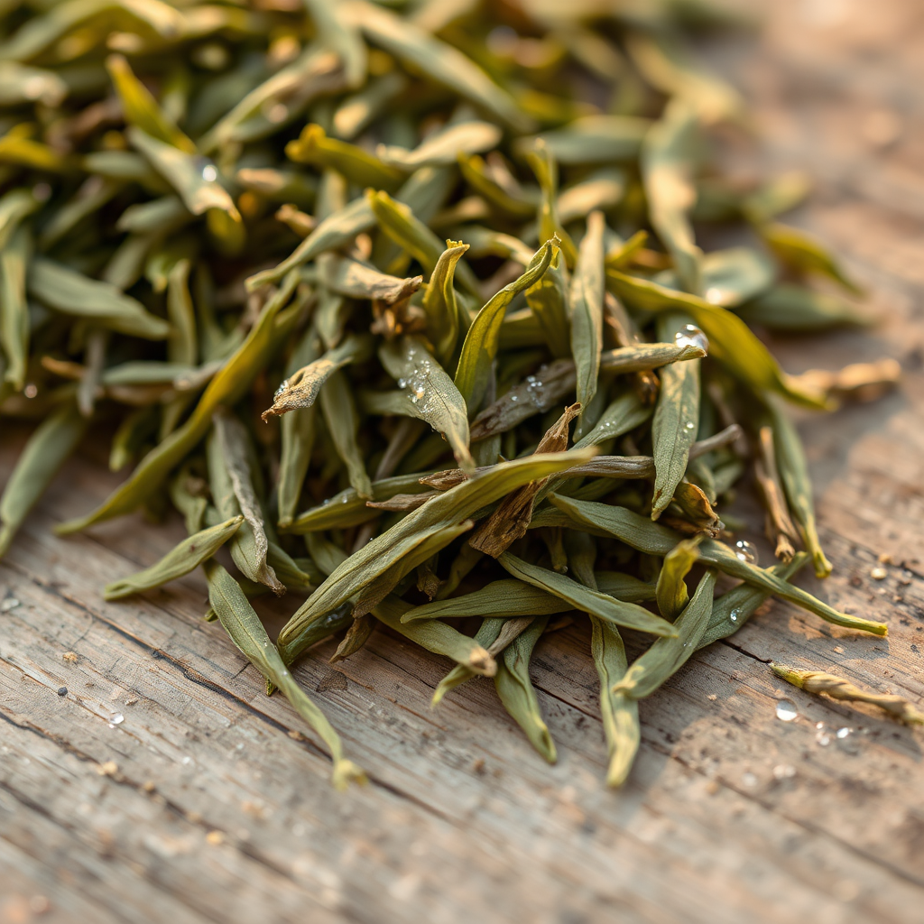 Premium Pai Mu Tan white tea leaves
