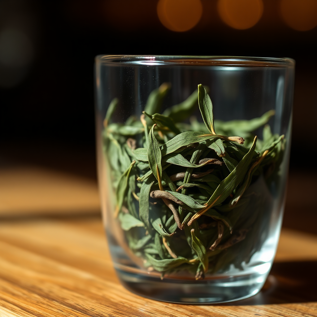Taiwanese oolong leaves