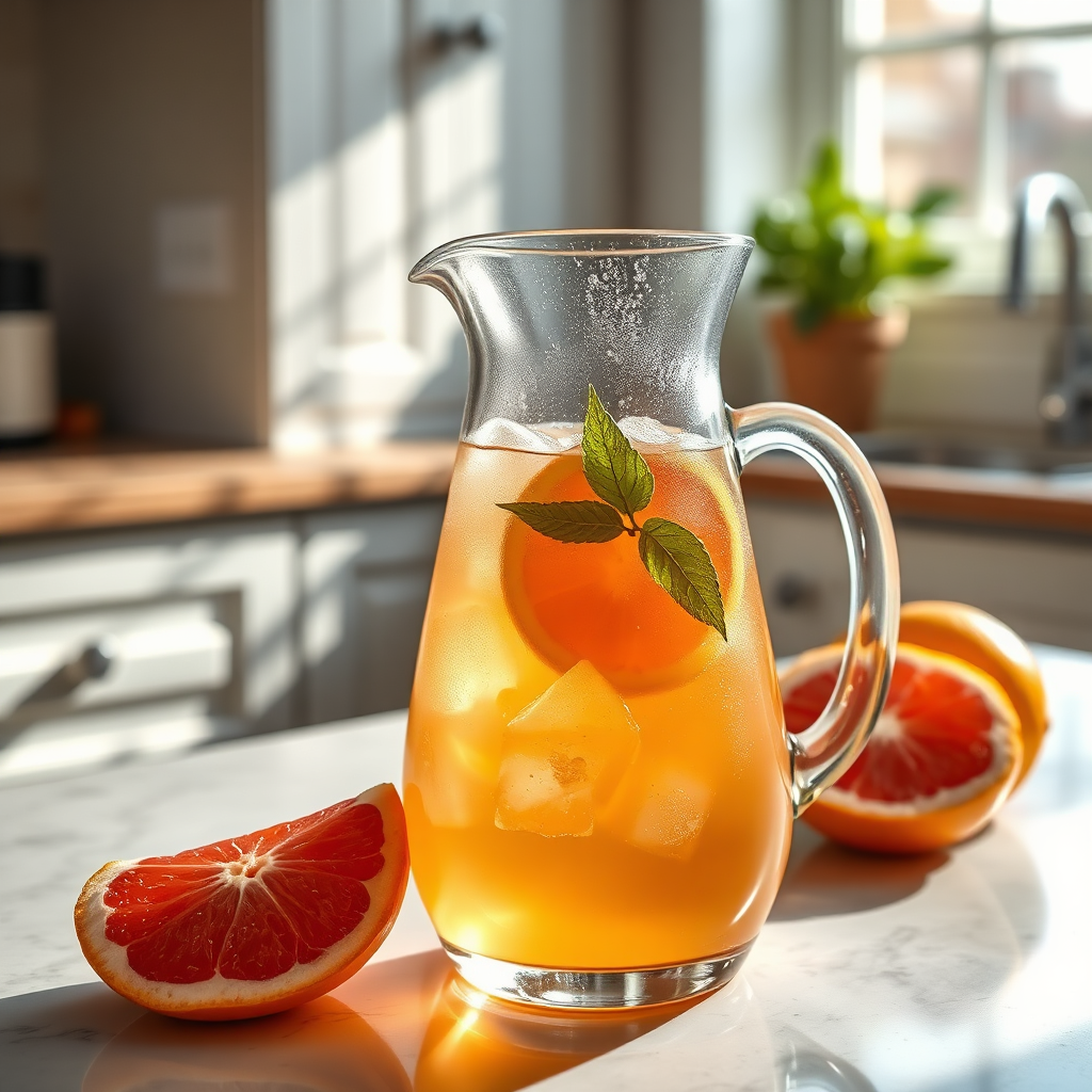 Iced citrus brewing