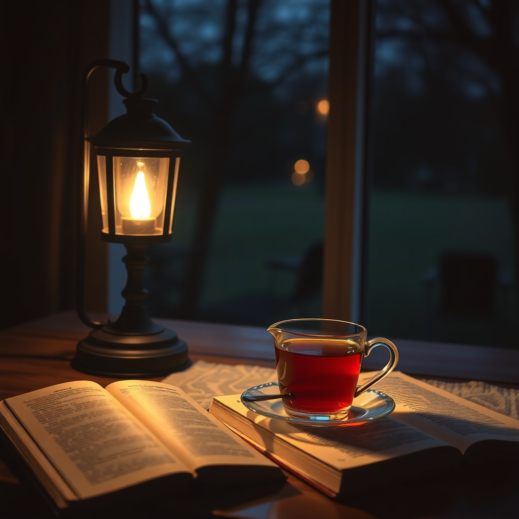 Evening hot tea