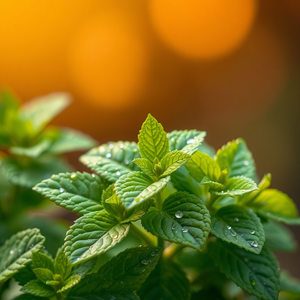 Peppermint leaves