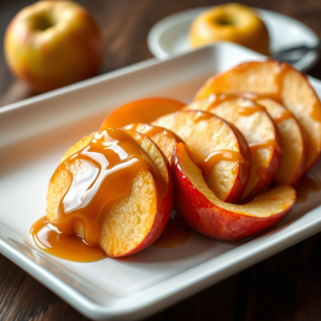 Golden baked apples