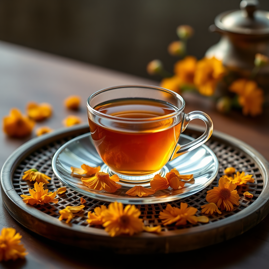 Marigold petals