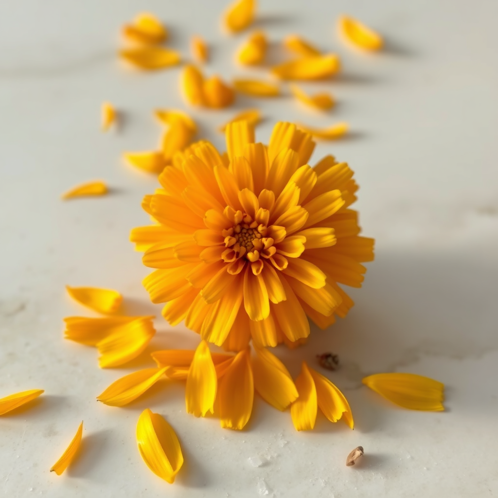 Marigold petals