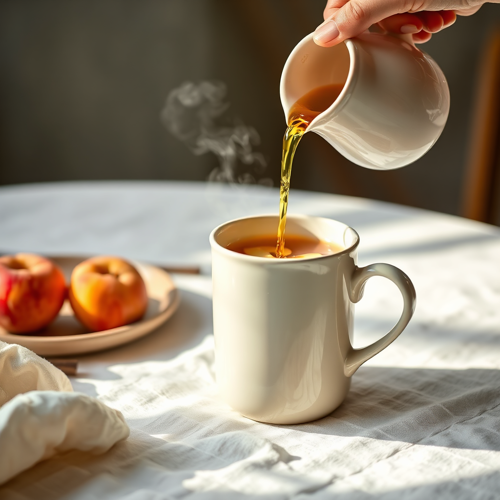 Hot tea preparation