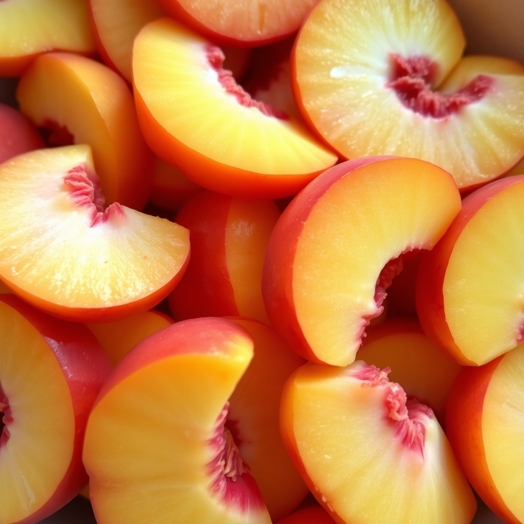 Peach slices