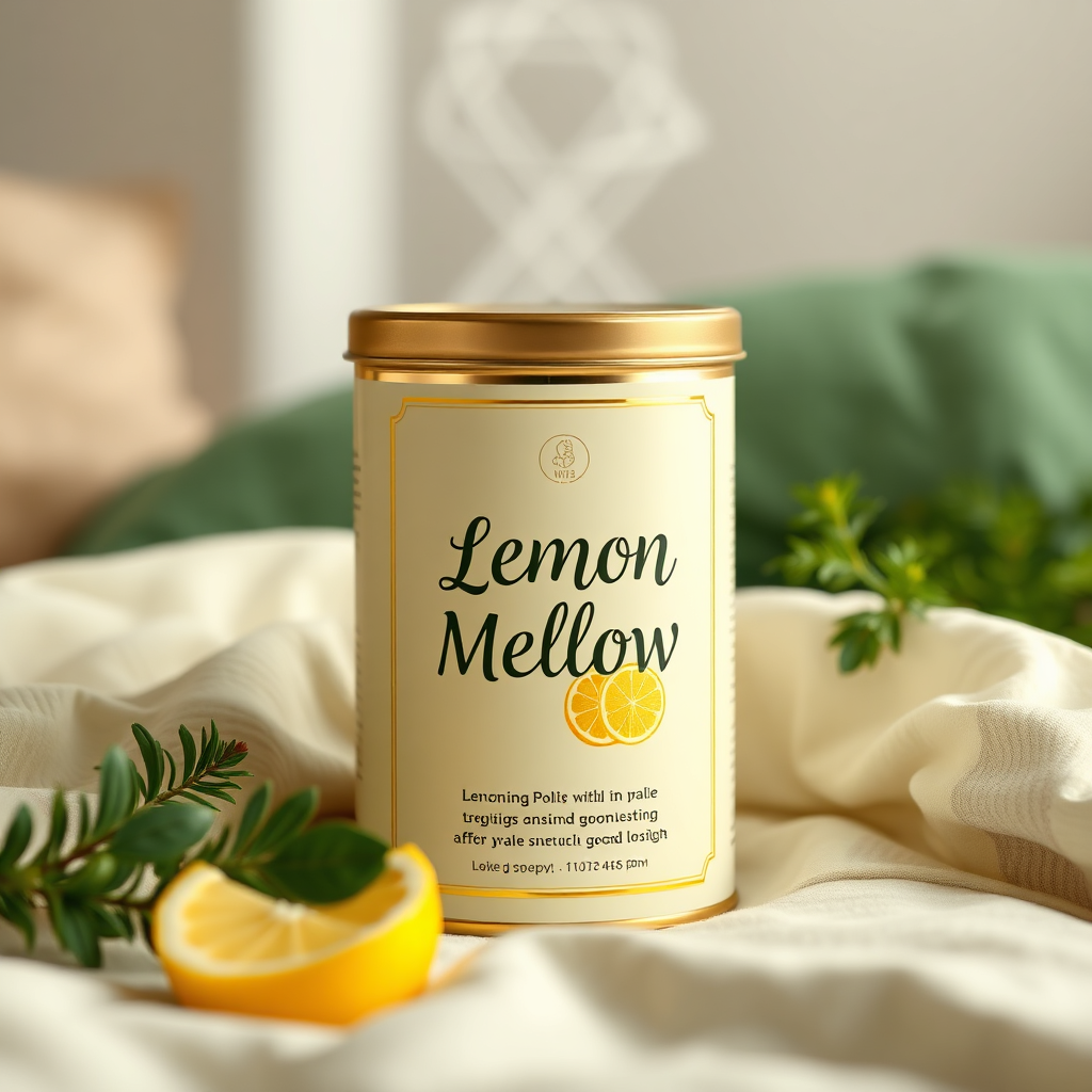 Lemon Mellow packaging mockup