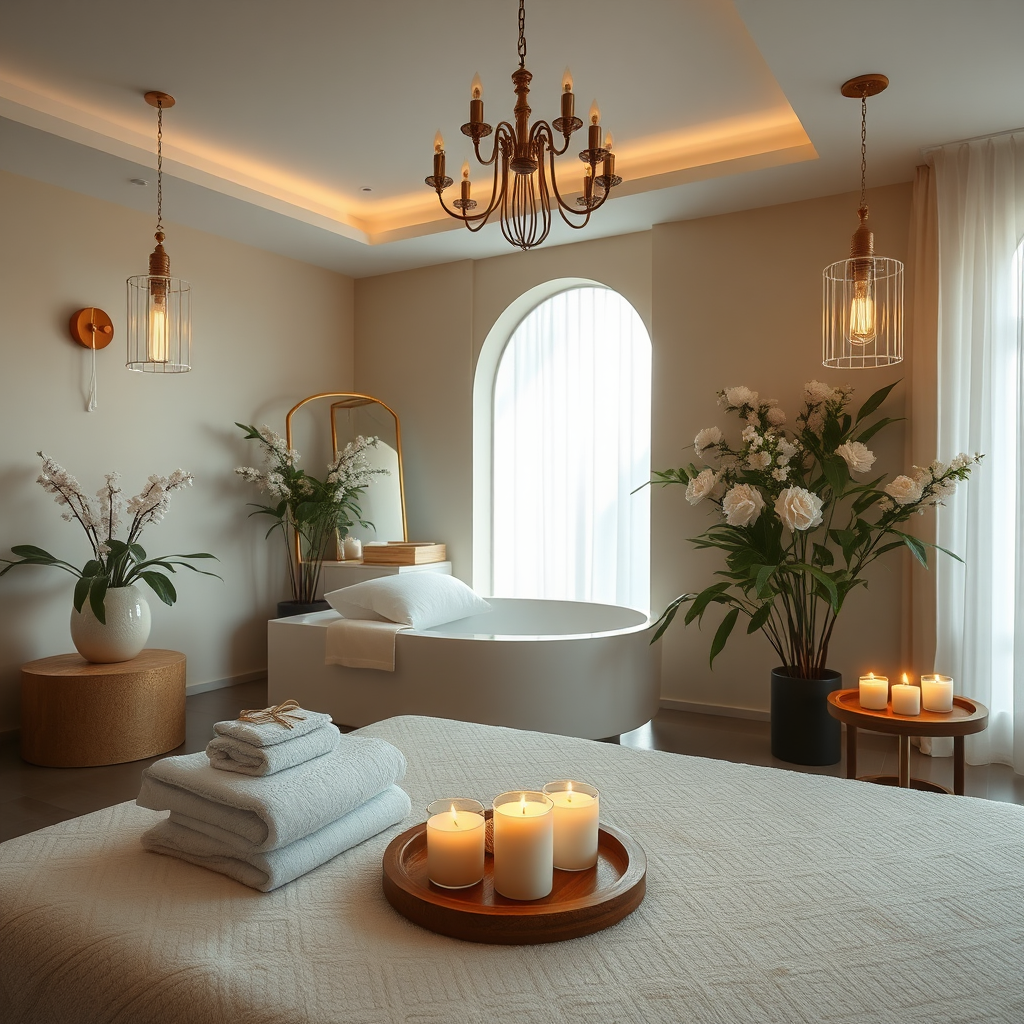 Spa-inspired morning setup