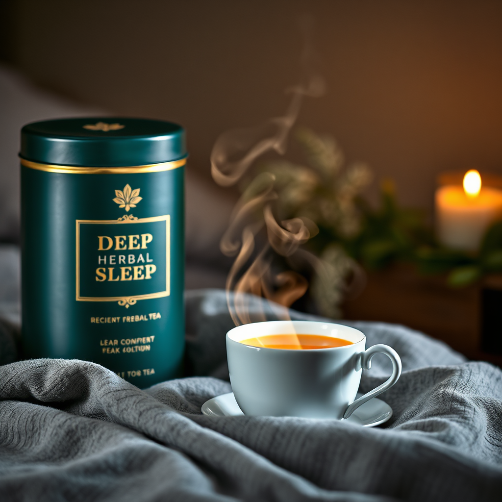 Deep Sleep packaging mockup
