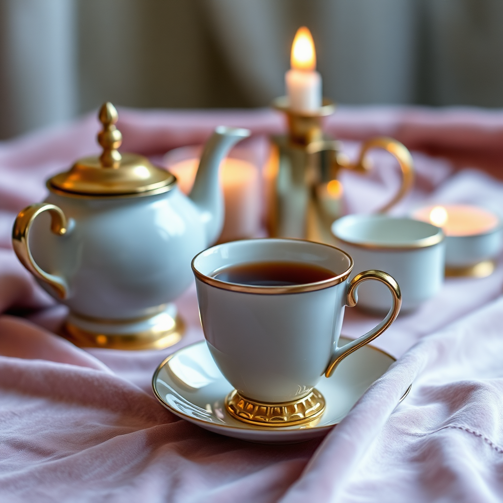 Luxurious tea setup