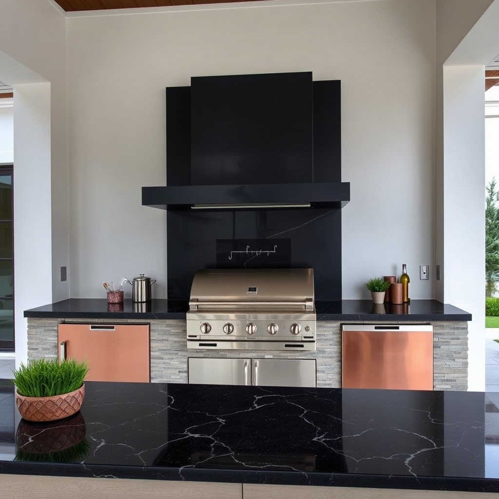 Pro kitchen and built-in grill quincho