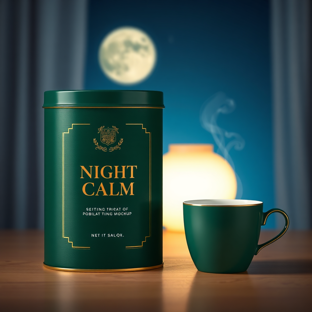 Night Calm packaging mockup