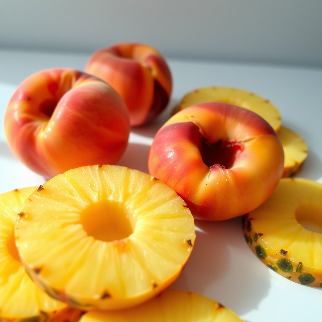 Peaches and pineapple