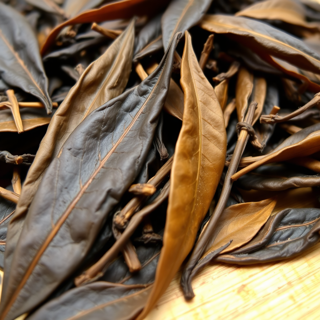 Premium black tea leaves