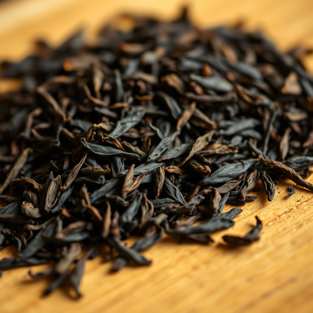 Premium black tea leaves