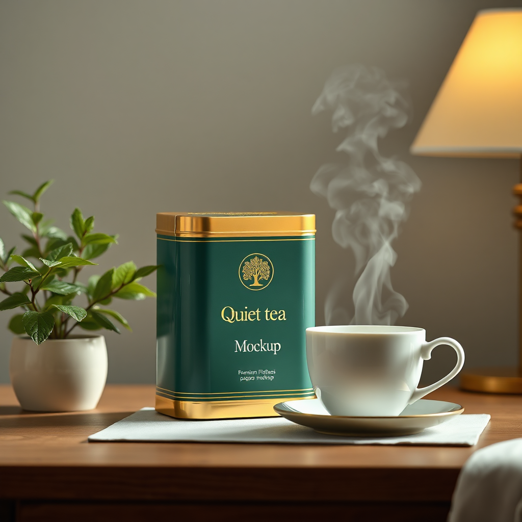 Quiet Mind packaging mockup