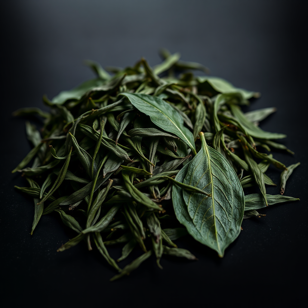 Sencha leaves