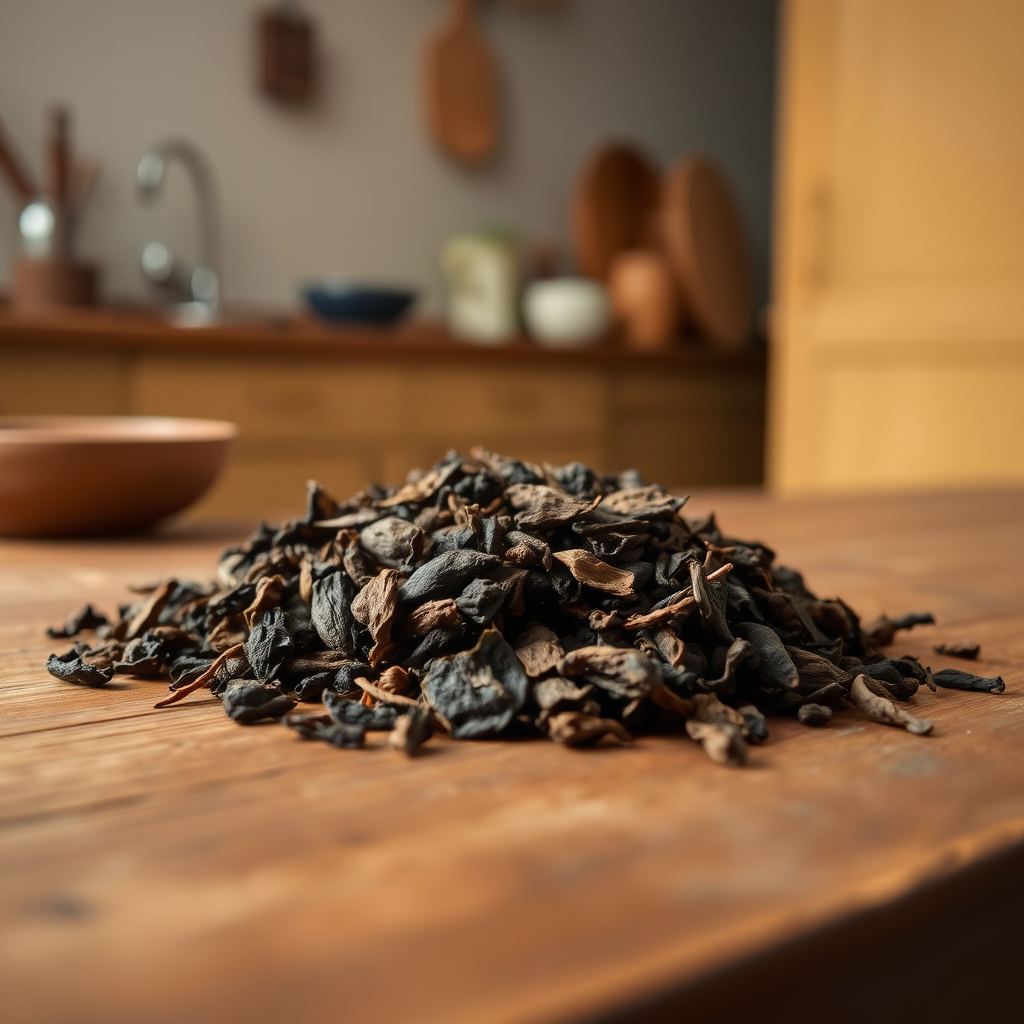 Pu-Erh leaves