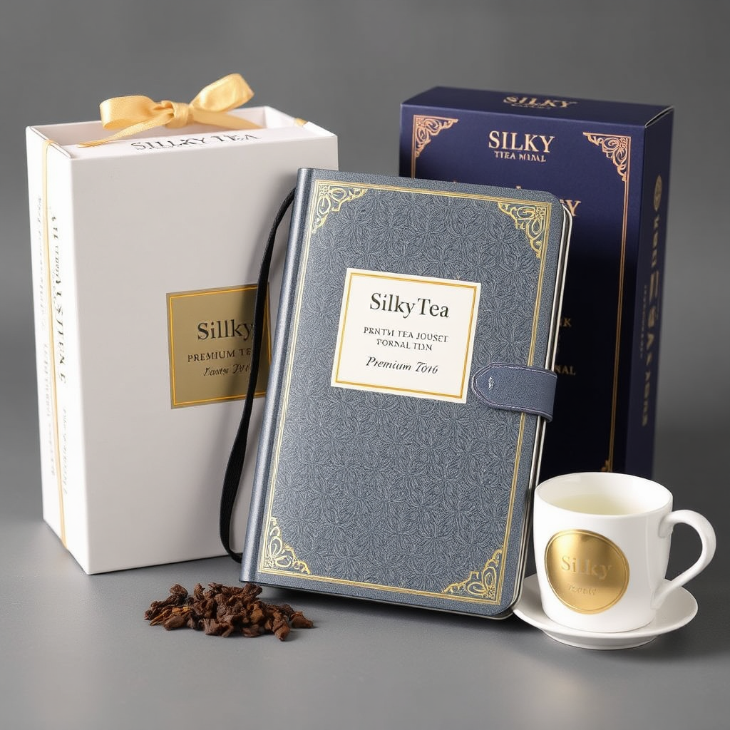 Tea journal and tin set