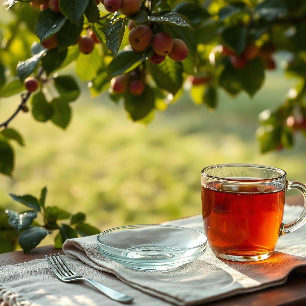 Orchard morning stillness