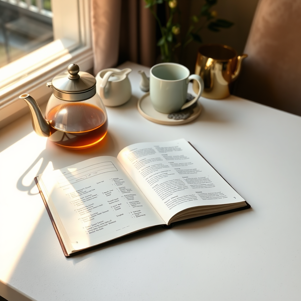 Sunrise productivity rituals scene