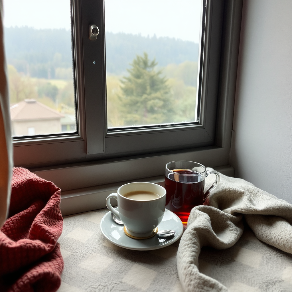 Tea by window