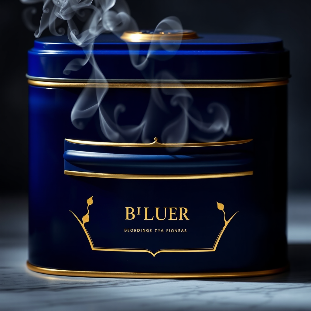 Twilight Blue tea tin