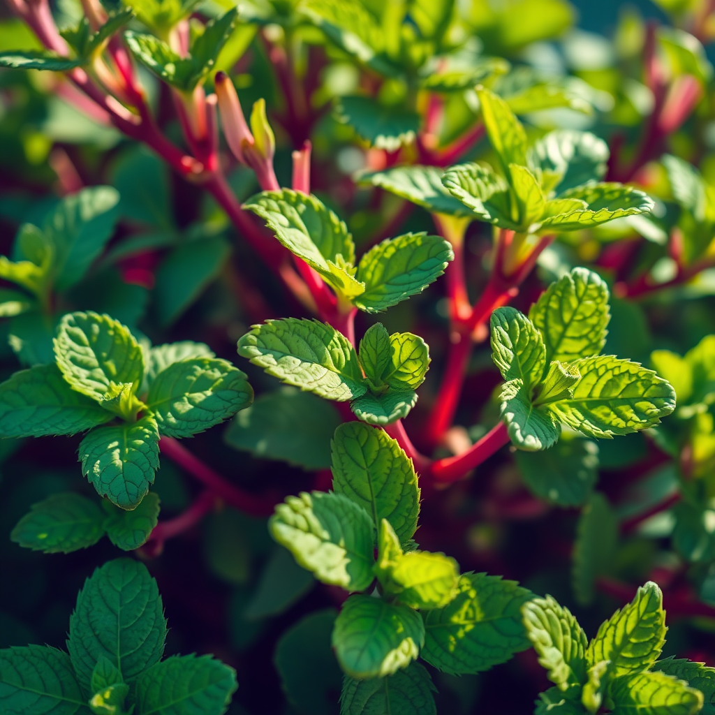 Peppermint leaves