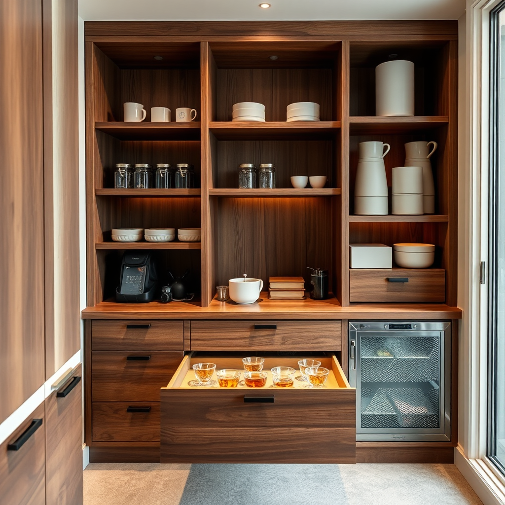 Wooden tea organizers collection