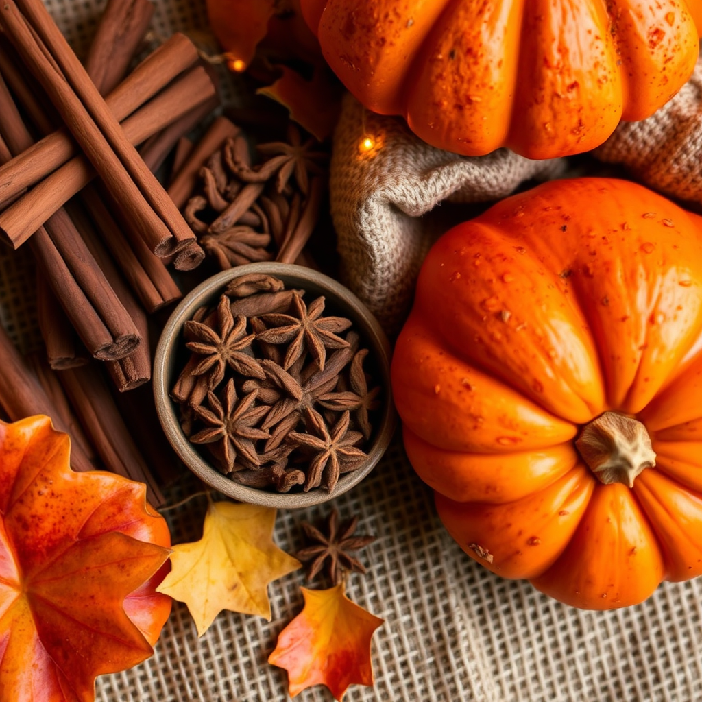 Autumn spices and ambience