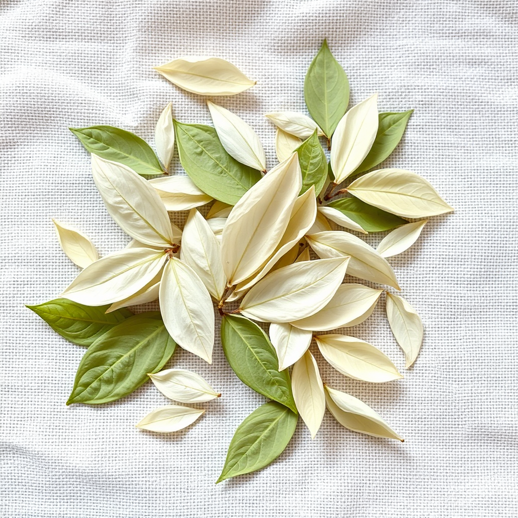 White tea leaves