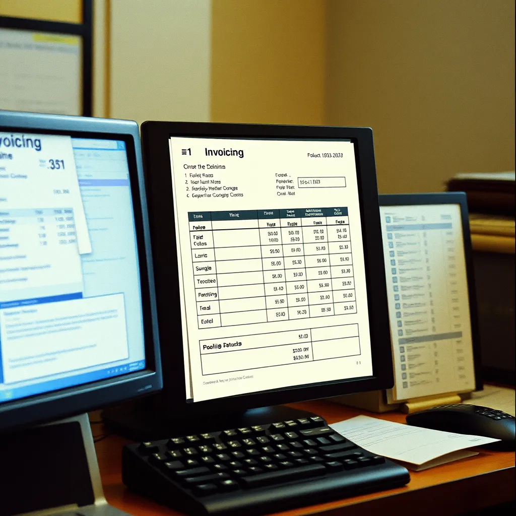 A futuristic workspace with a computer screen displaying a list of generated dispute letters. Each letter addresses specific derogatory items with organized, professional formatting. The user sits back, relaxed, while the software performs the task. The scene should feel modern and technologically advanced.