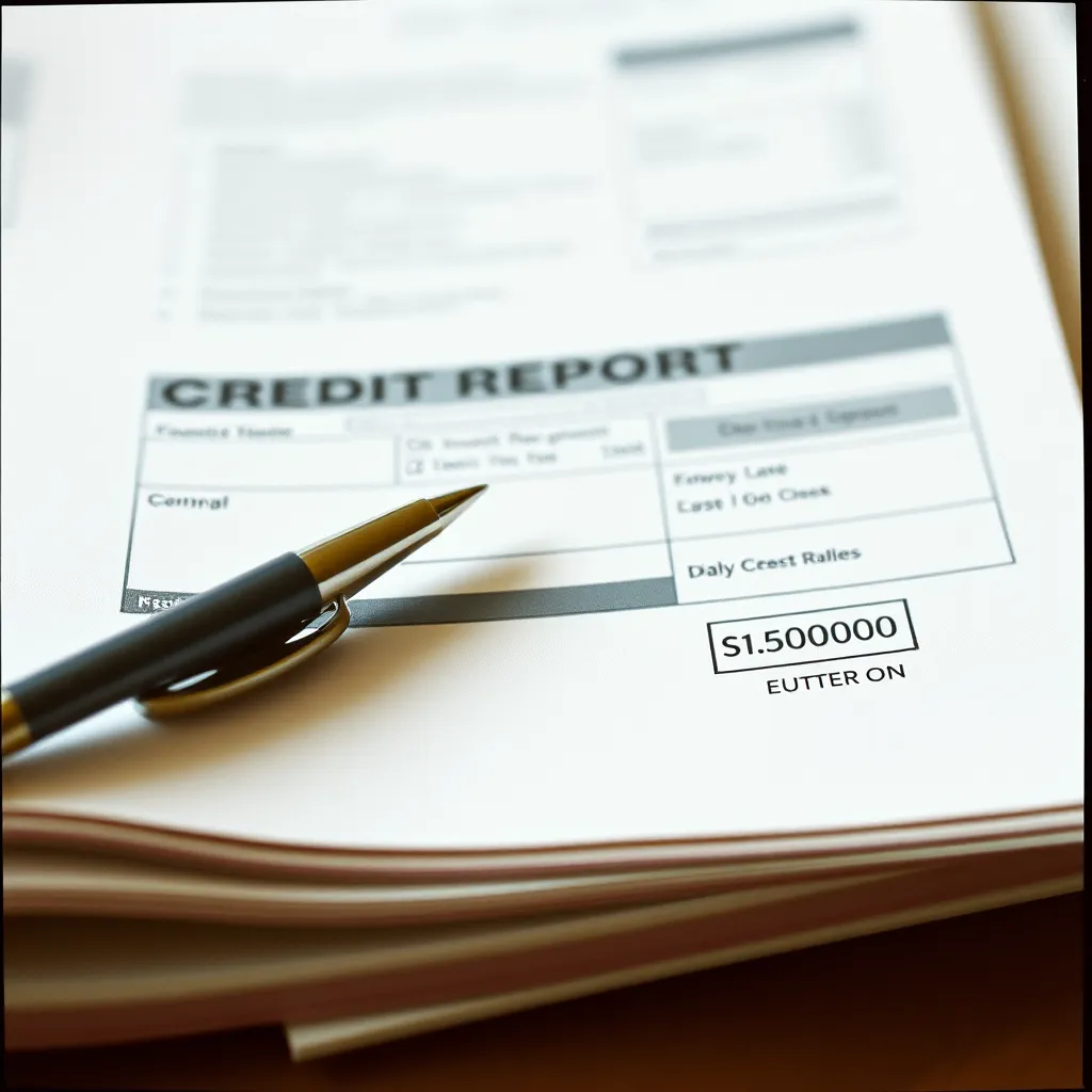 A digital clock counting down from 15 seconds beside a credit report with various negative marks being highlighted and then disappearing. The background should include a progress bar moving swiftly towards completion, emphasizing speed and effectiveness.