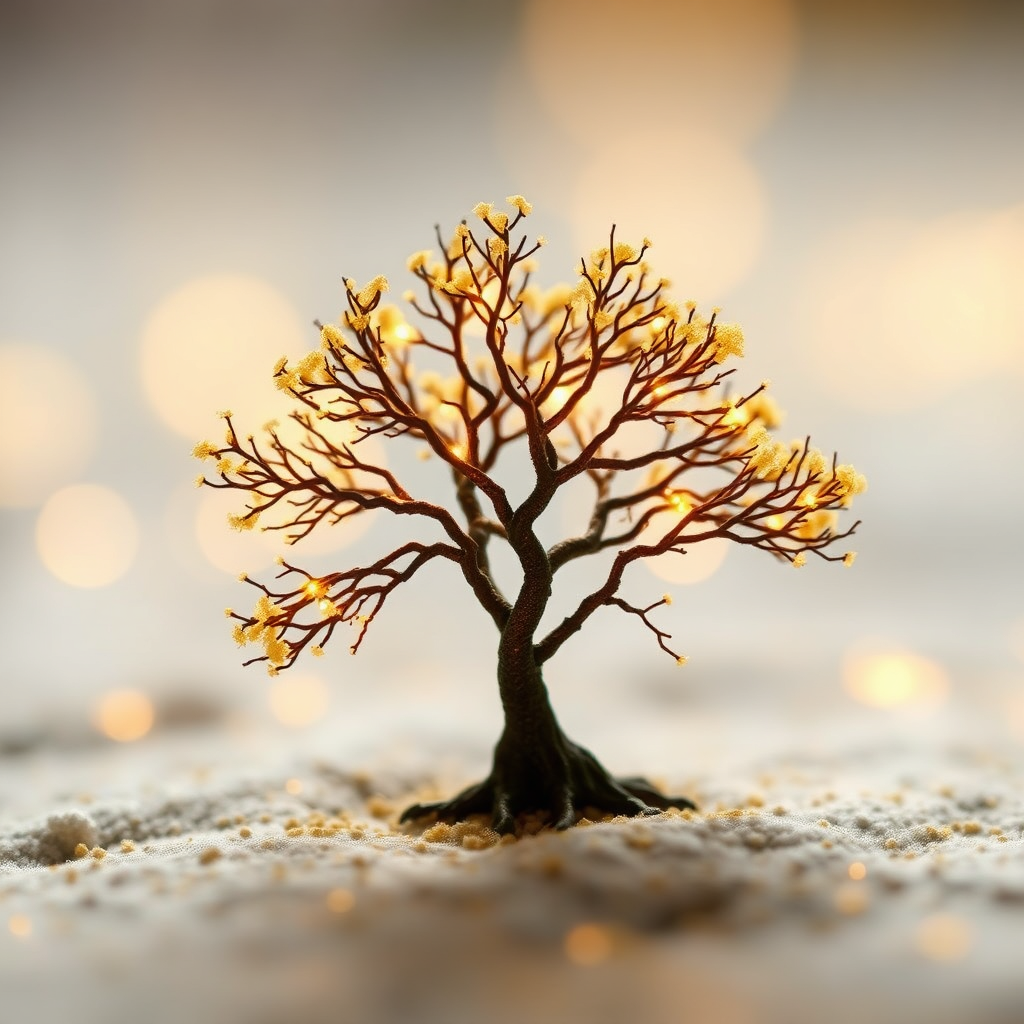 Ethereal glowing tree symbolizing wisdom
