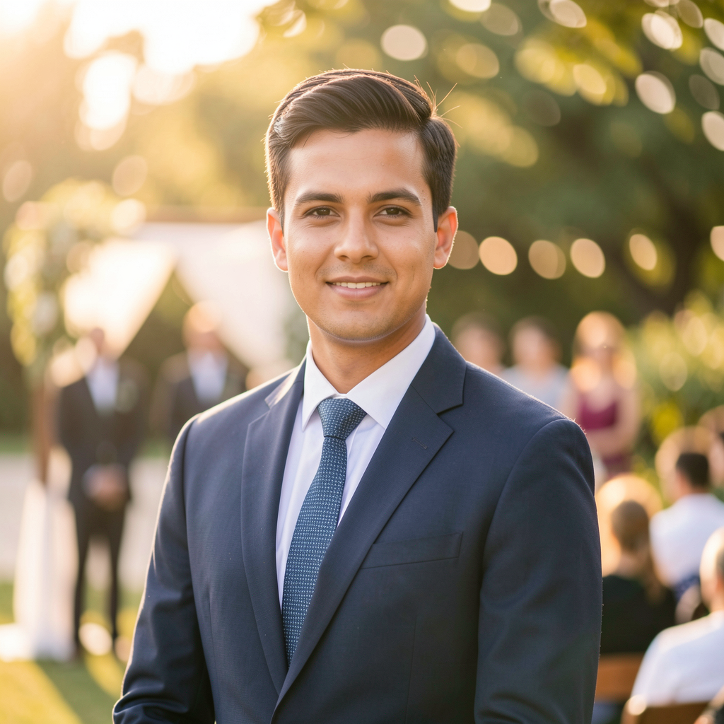  Reverend portrait in ceremony setting 