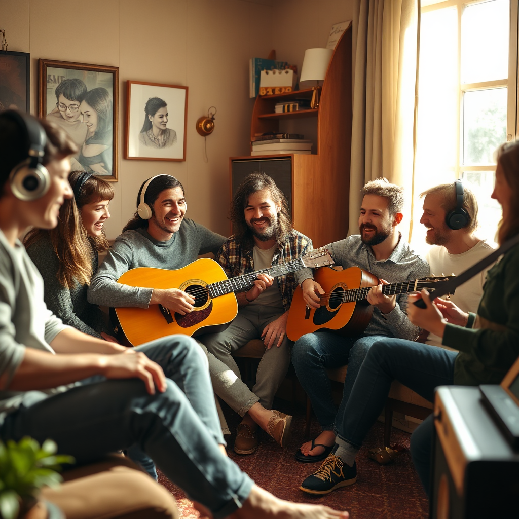 People enjoying music together